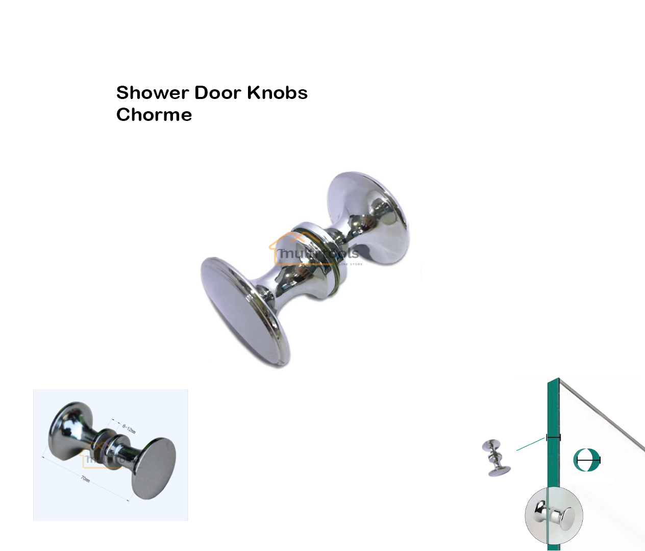 Shower Door Knobs Chrome